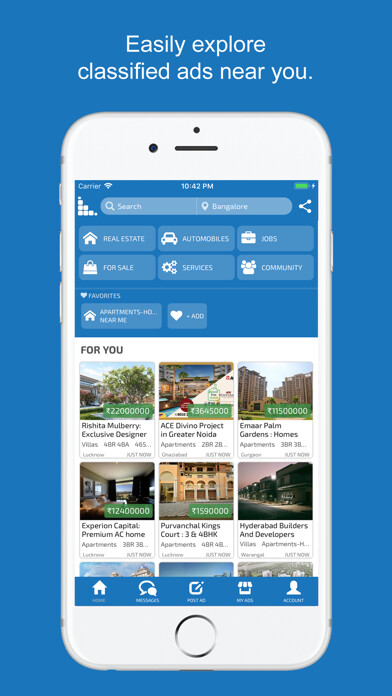 Emulate iPhone app Classi4U Classifieds using MyAndroid Emulate iPhone app Classi4U Classifieds using MyAndroid