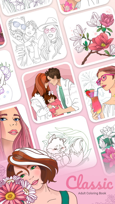 Emulate iPhone app Classic Adult Coloring Book using MyAndroid Emulate iPhone app Classic Adult Coloring Book using MyAndroid