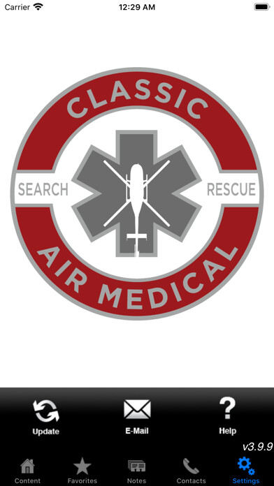 Emulate iPhone app Classic Air Medical Guidelines using MyAndroid Emulate iPhone app Classic Air Medical Guidelines using MyAndroid