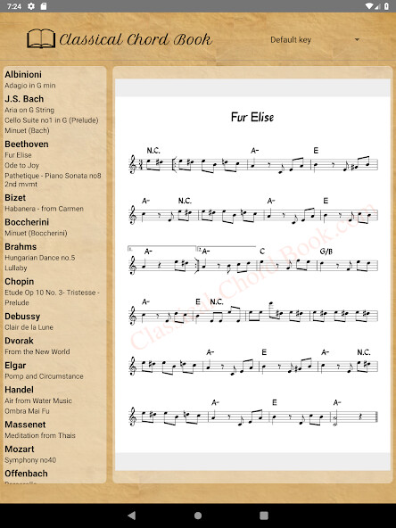 Run android online APK Classical Chord Book from MyAndroid or emulate Classical Chord Book using MyAndroid