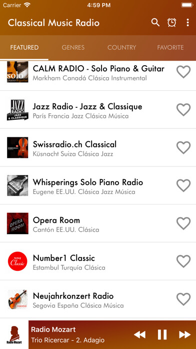 Emulate iPhone app Classical Music Radio app using MyAndroid Emulate iPhone app Classical Music Radio app using MyAndroid