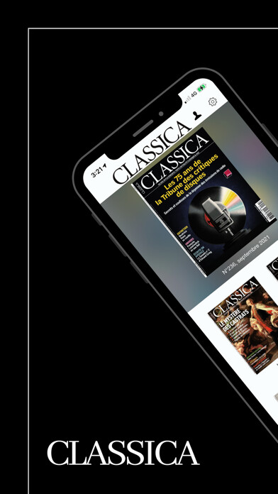 Emulate iPhone app Classica - Magazine using MyAndroid