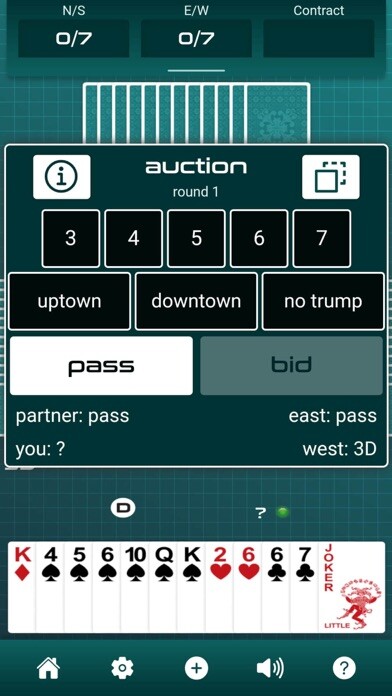 Emulate iPhone app Classic Bid Whist using MyAndroid