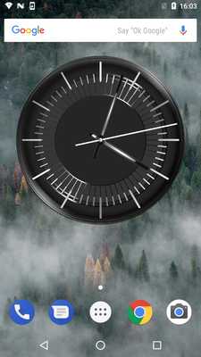 Emulate Android APK Classic Black Clock Widget Emulate Android APK Classic Black Clock Widget