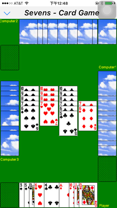 Emulate iPhone app Classic card game - Sevens using MyAndroid