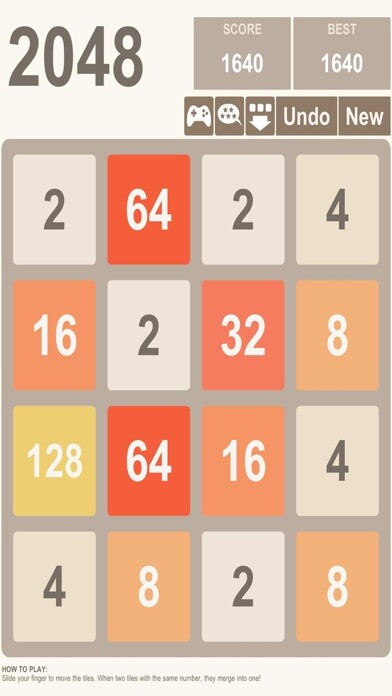 Emulate iPhone app Classic Game 2048 using MyAndroid