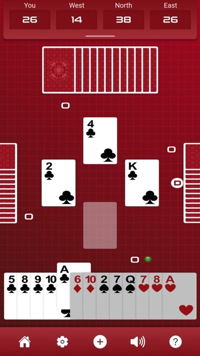 Emulate iPhone app Classic Hearts using MyAndroid
