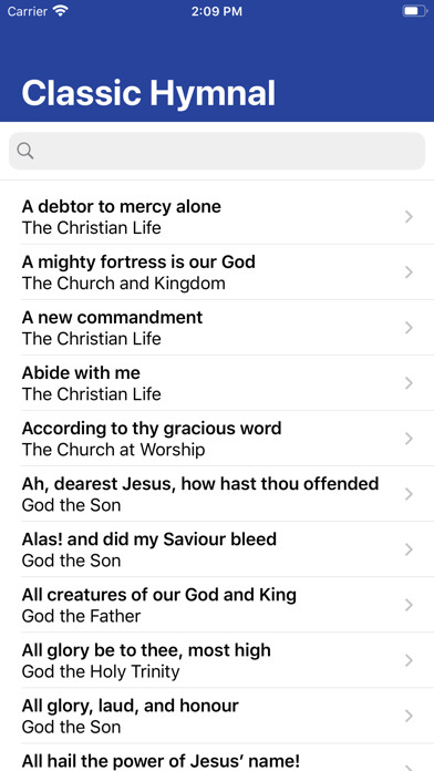 Emulate iPhone app Classic Hymnal using MyAndroid Emulate iPhone app Classic Hymnal using MyAndroid