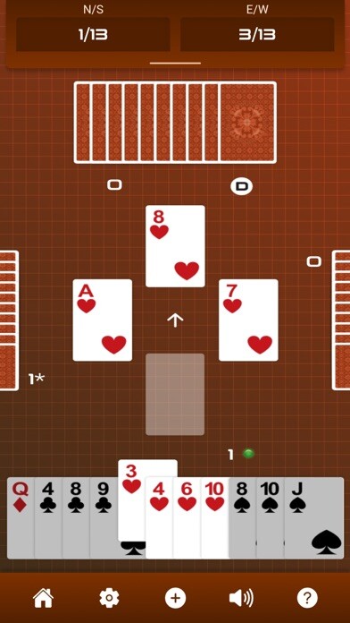 Emulate iPhone app Classic Minnesota Whist using MyAndroid