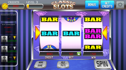 Emulate iPhone app Classic Old Vegas Slots using MyAndroid