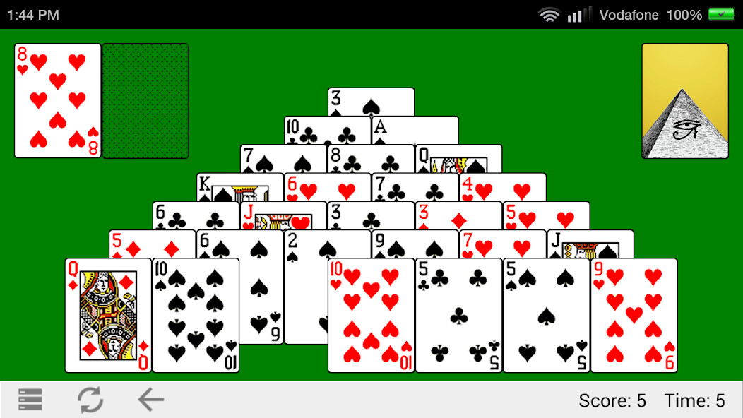 Emulate iPhone app Classic Pyramid using MyAndroid