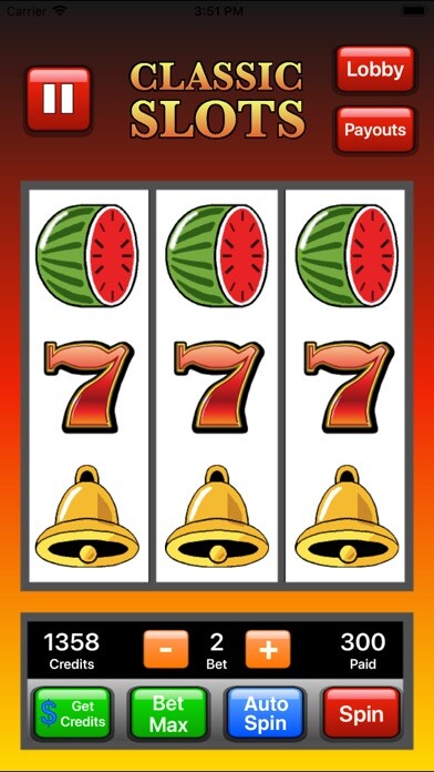 Emulate iPhone app Classic Slots - Slot Machine using MyAndroid