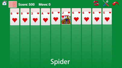 Emulate iPhone app Classic Spider Solitaire Pro using MyAndroid