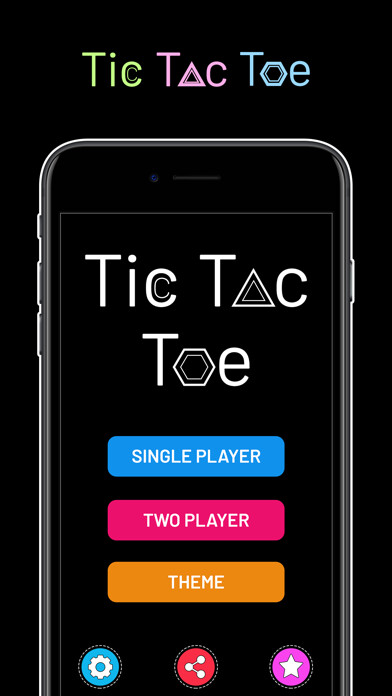 Emulate iPhone app Classic Tic Tac Toe Game using MyAndroid