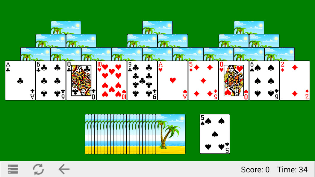 Emulate iPhone app Classic TriPeaks using MyAndroid Emulate iPhone app Classic TriPeaks using MyAndroid