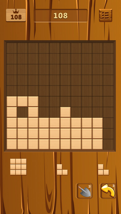 Emulate iPhone app Classic Wood Block using MyAndroid