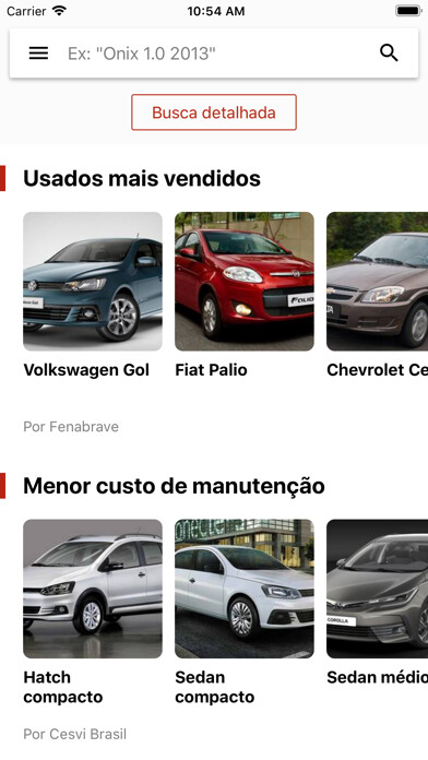 Emulate iPhone app Classificados Vrum using MyAndroid