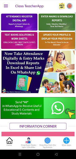 Run android online APK Class Teacher Attendance App from MyAndroid or emulate Class Teacher Attendance App using MyAndroid