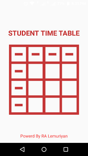 Emulate Android APK Class Time Table Emulate Android APK Class Time Table