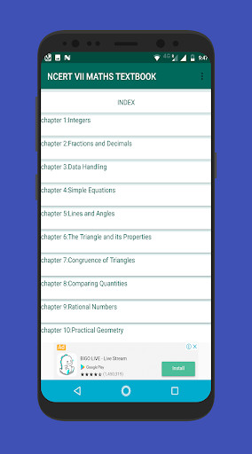 Run android online APK CLASS VII MATHEMATICS TEXTBOOK from MyAndroid or emulate CLASS VII MATHEMATICS TEXTBOOK using MyAndroid
