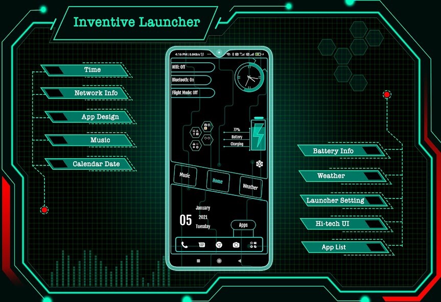 Run android online APK Classy Hitech Launcher from MyAndroid or emulate Classy Hitech Launcher using MyAndroid