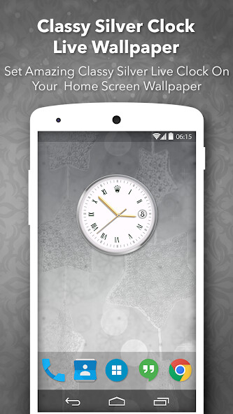 Run android online APK Classy Silver Clock Live Wallpaper from MyAndroid or emulate Classy Silver Clock Live Wallpaper using MyAndroid