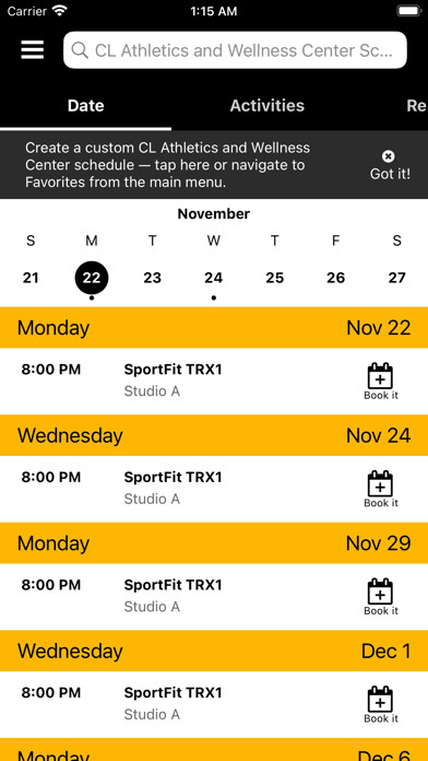 Emulate iPhone app CL Athletics & Wellness Center using MyAndroid Emulate iPhone app CL Athletics & Wellness Center using MyAndroid