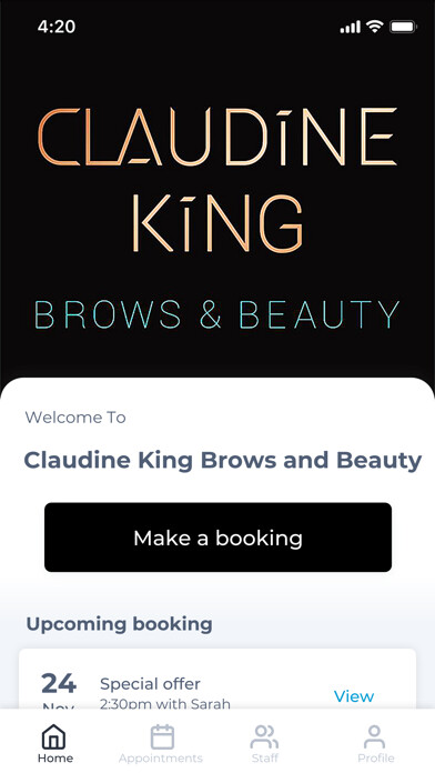 Emulate iPhone app Claudine King Brows and Beauty using MyAndroid Emulate iPhone app Claudine King Brows and Beauty using MyAndroid
