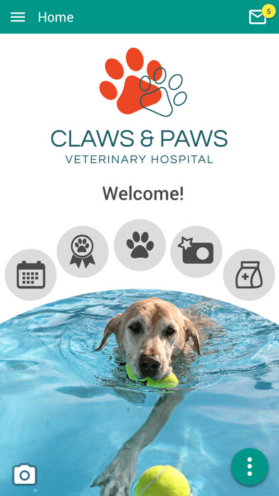 Emulate iPhone app Claws & Paws Vet Hospital using MyAndroid