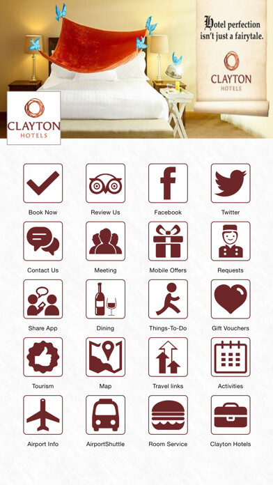 Emulate iPhone app Clayton Hotel Manchester using MyAndroid