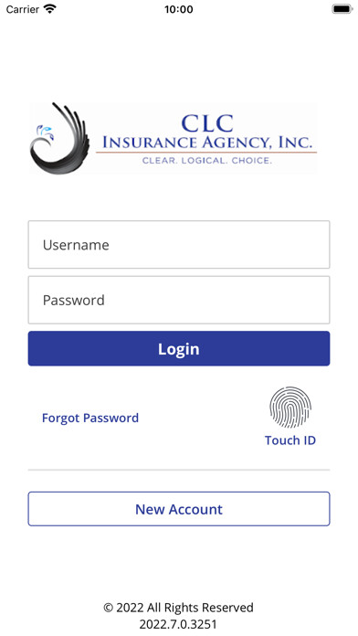 Emulate iPhone app CLC Insurance Agency Online using MyAndroid