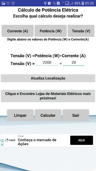 Run android online APK Cálculo de Potência Elétrica from MyAndroid or emulate Cálculo de Potência Elétrica using MyAndroid Run android online APK Cálculo de Potência Elétrica from MyAndroid or emulate Cálculo de Potência Elétrica using MyAndroid