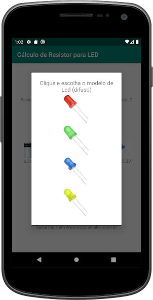 Run android online APK Cálculo de resistor para Led from MyAndroid or emulate Cálculo de resistor para Led using MyAndroid Run android online APK Cálculo de resistor para Led from MyAndroid or emulate Cálculo de resistor para Led using MyAndroid