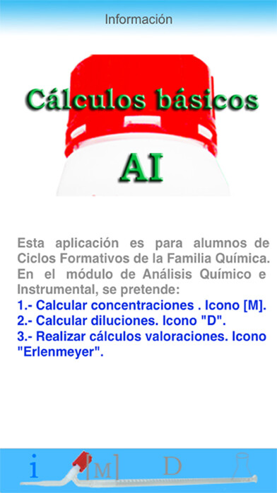 Emulate iPhone app Cálculos Básicos AI using MyAndroid Emulate iPhone app Cálculos Básicos AI using MyAndroid