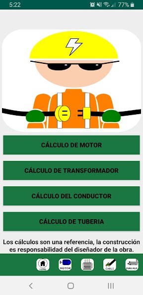 Run android online APK Cálculos Eléctricos Nom 2012 from MyAndroid or emulate Cálculos Eléctricos Nom 2012 using MyAndroid