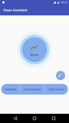 Emulate Android APK Clean Assistant(Clean  Boost)