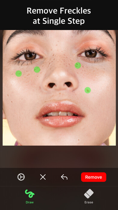 Emulate iPhone app Clean Face - Smooth Skin Maker using MyAndroid