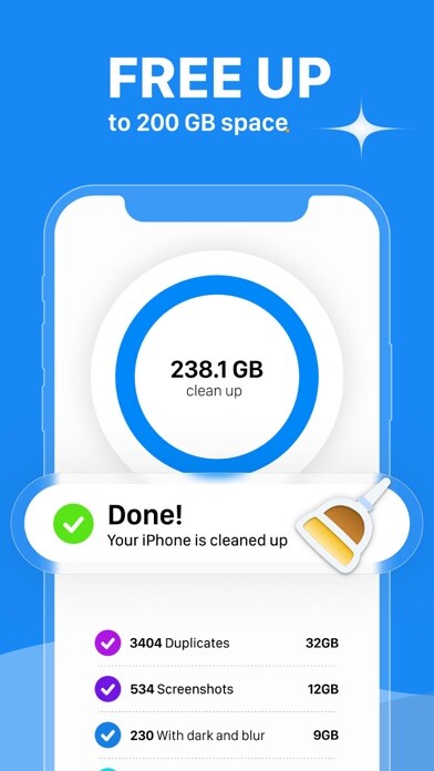 Emulate iPhone app Cleanify - Clean up Storage using MyAndroid