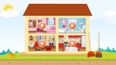 Emulate iPhone app Cleaning Game - Clean House using MyAndroid
