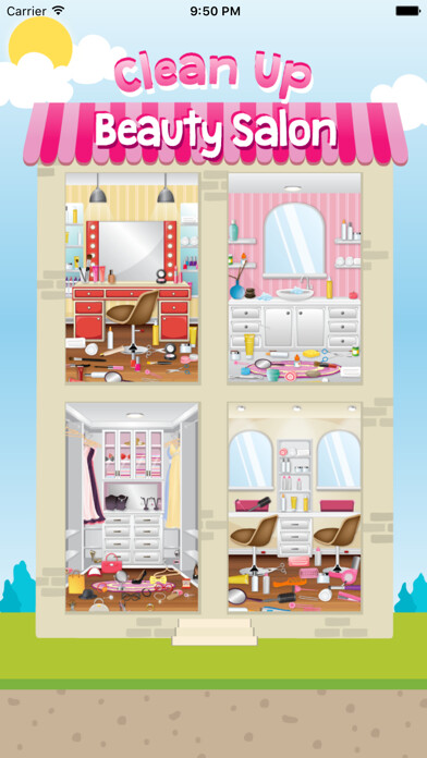 Emulate iPhone app Cleaning Game - Clean Model Salon using MyAndroid