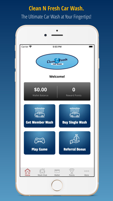 Emulate iPhone app Clean N Fresh Car Wash using MyAndroid Emulate iPhone app Clean N Fresh Car Wash using MyAndroid