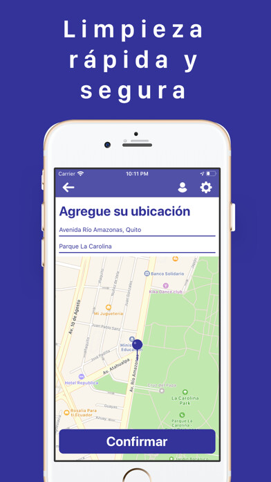 Emulate iPhone app Clean Now: Donde lo necesites using MyAndroid