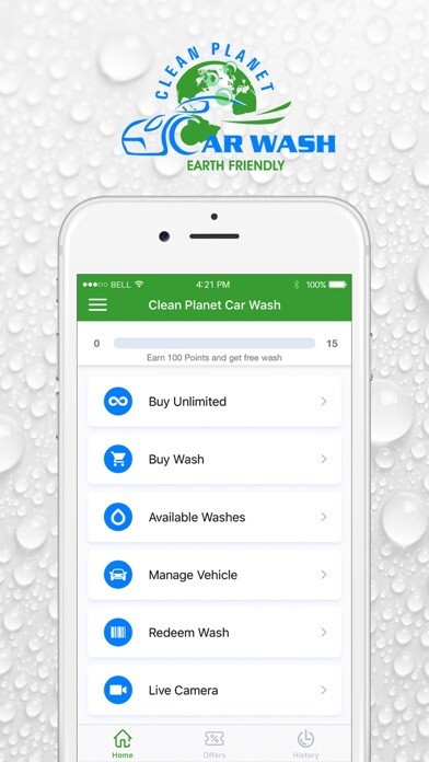 Emulate iPhone app Clean Planet Car Wash using MyAndroid