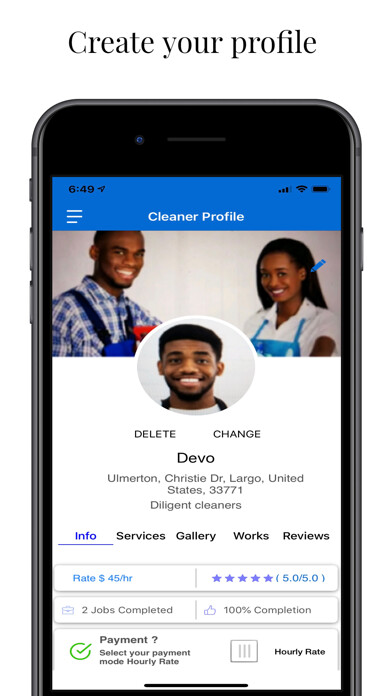 Emulate iPhone app CleanQwik Cleaner using MyAndroid