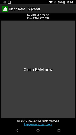 Run android online APK Clean RAM - SQZSoft from MyAndroid or emulate Clean RAM - SQZSoft using MyAndroid