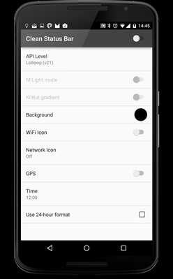 Emulate Android APK Clean Status Bar Emulate Android APK Clean Status Bar