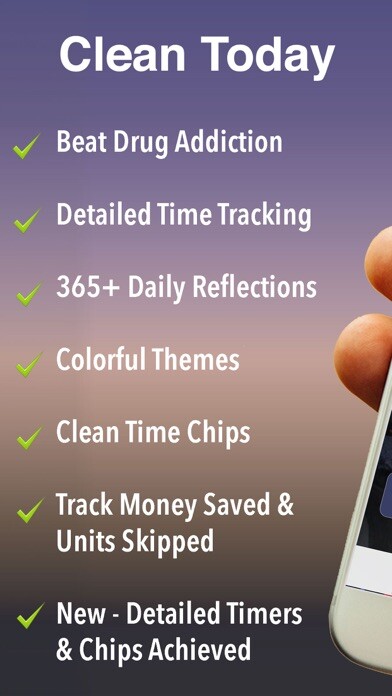 Emulate iPhone app Clean Today -  Drug Free Life using MyAndroid