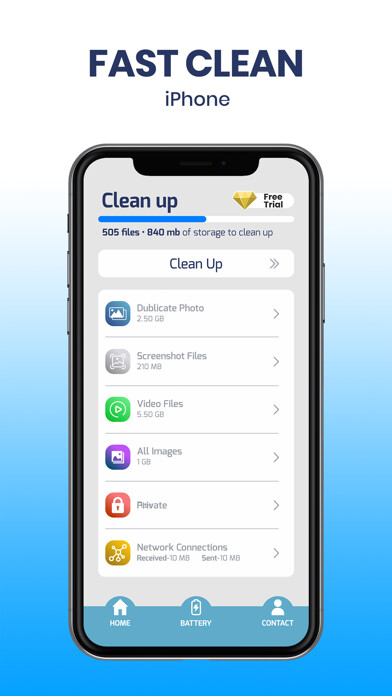 Emulate iPhone app Clean Up Storage-Phone Cleaner using MyAndroid Emulate iPhone app Clean Up Storage-Phone Cleaner using MyAndroid