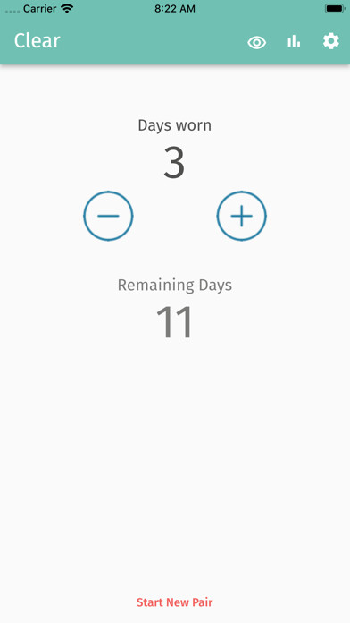 Emulate iPhone app Clear - Contacts Lens Tracker using MyAndroid Emulate iPhone app Clear - Contacts Lens Tracker using MyAndroid