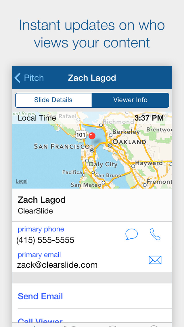 Emulate iPhone app ClearSlide Connect - Track Email, Scan Business Cards, and Follow Up with Leads using MyAndroid Emulate iPhone app ClearSlide Connect - Track Email, Scan Business Cards, and Follow Up with Leads using MyAndroid